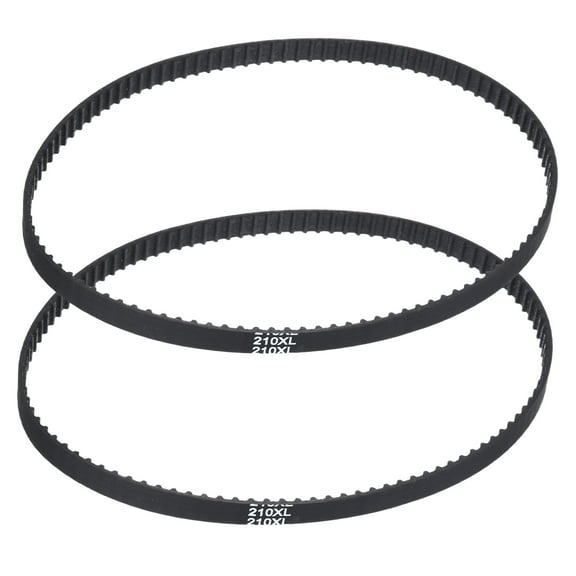 2 Pcs 210XL Rubber Timing Belt 105 Teeth Geared Belt 5.08mm Pitch x 10mm Width
