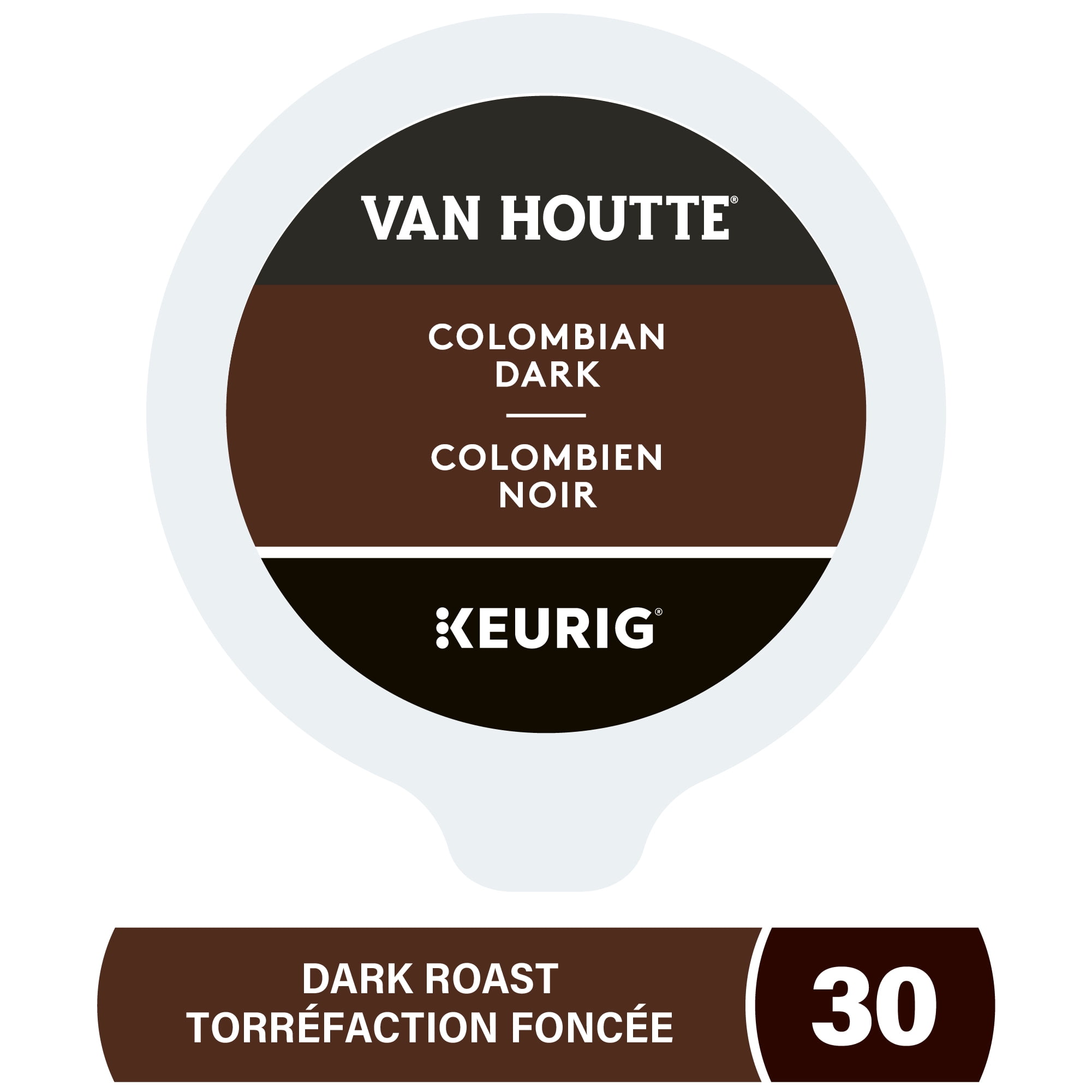 Van Houtte Colombian Dark, Dark Roast, K-Cup Coffee Pods, 30 pods