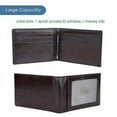thumbnail image 4 of RFID Men's Leather Slim Bifold Money Clip Wallet Front Pocket Credit Card Holder, 4 of 4