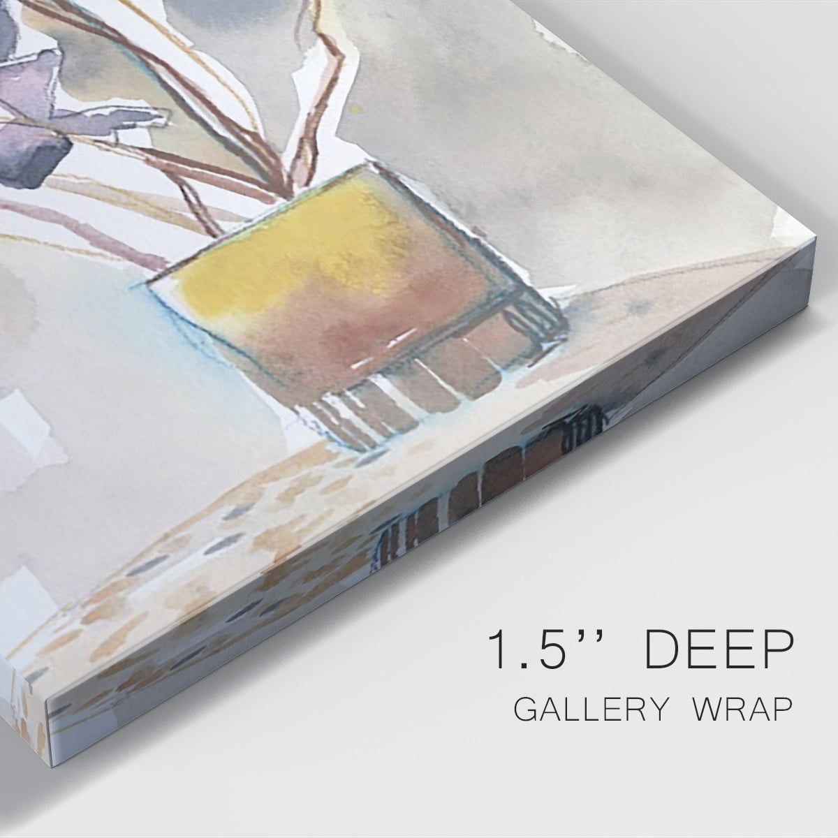 Oxalis in Vase II Premium Gallery Wrapped Canvas - Ready to Hang