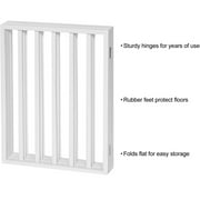 Home District Freestanding Pet Gate Real Wood 3-Panel Tri Fold Folding