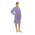 thumbnail image 4 of BC BARE COTTON Bare Cotton Kids Microfiber Fleece Shawl Robe - Girls - Lavender - XLarge, 4 of 5