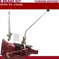 thumbnail image 1 of American Shifter  C6 Shifter Kit 16 in. E Brake Chrome Dual Shift 16 in. Handle Ringed Knob for CEB98, 1 of 1
