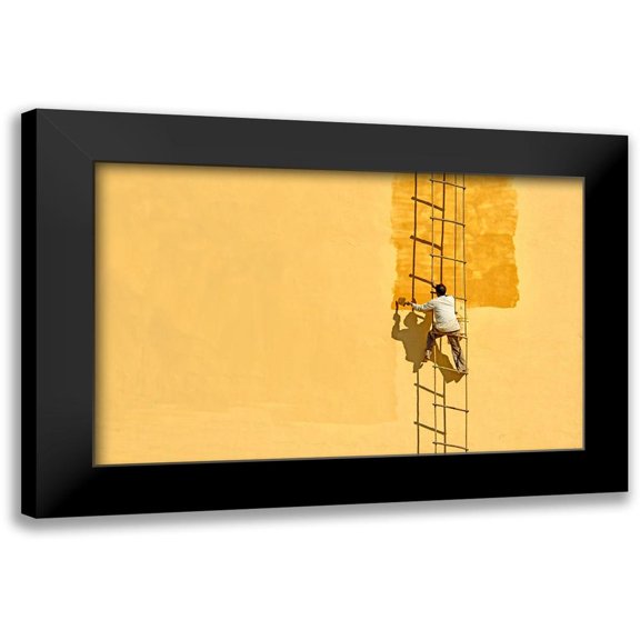 Ohlendorf, Anette 14x10 Black Modern Framed Museum Art Print Titled - Der Anstreicher