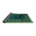 thumbnail image 2 of Ahgly Company Indoor Rectangle Oriental Turquoise Blue Modern Area Rugs, 7' x 9', 2 of 4