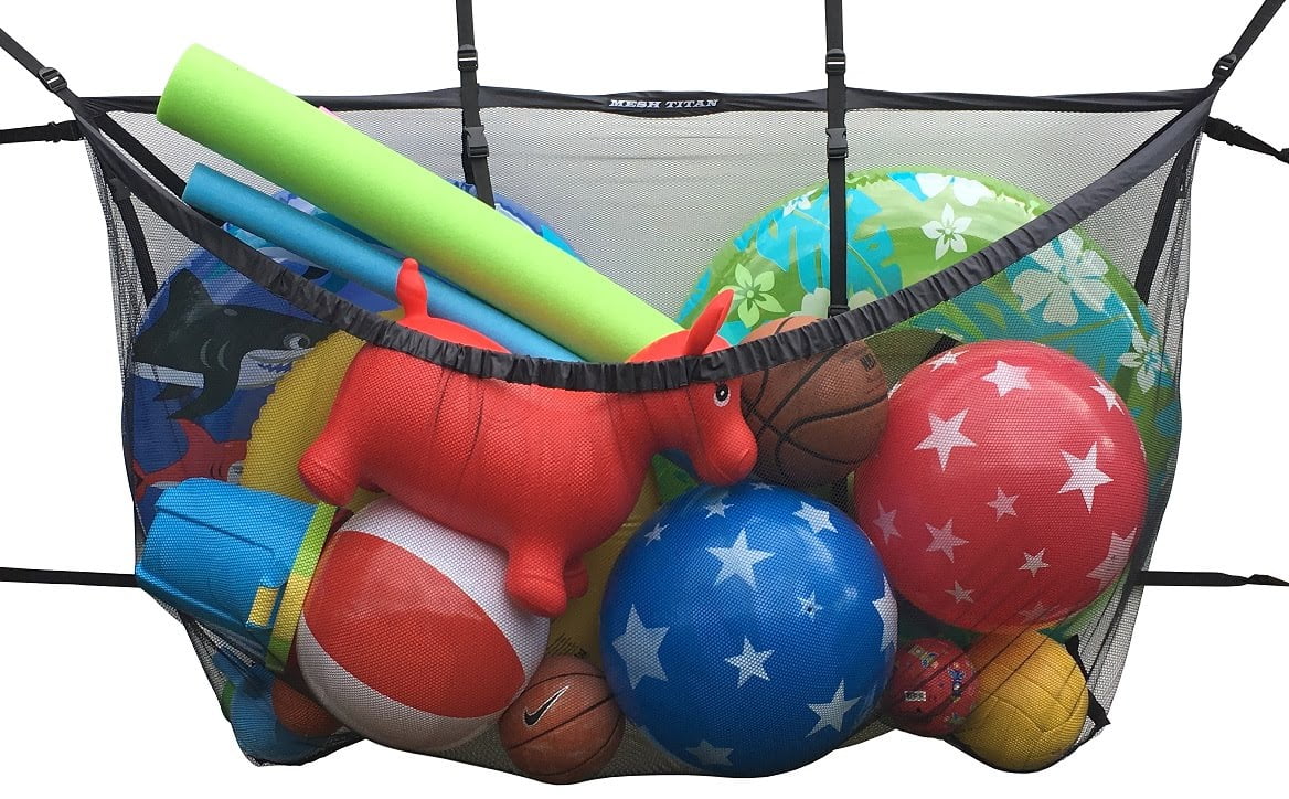 mesh pool toy storage