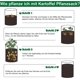 thumbnail image 4 of Bolsa para plantar patatas de 10 galones, bolsa para plantar macetas con asas resistentes y solapa visualizada, macetas gruesas y transpirables no tejidas, bolsa para plantar en el jardín, bolsa para TUNC Sencillez, 4 of 5