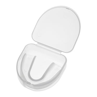 ZZkhGo Clear Mouth Guard Dental Shield PVC Teeth Protector Sports Mouthpiece for Football Boxing MMA Red Blue White (1 Piece)