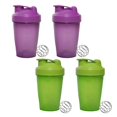 thumbnail image 1 of [4 Pcs] Bouteille Shaker 20 Onces avec Fouet en Fil, Comprend Shaker, 1 of 5