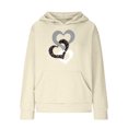 thumbnail image 3 of Posijego Sweat à Capuche Mignon pour Adolescentes, Graphique Cœur, Manches Longues, avec Poche, 3 of 5