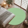 thumbnail image 3 of Light Green Round Rugs 4ft, Farmhouse Solid Green Color Modern Art Non Slip Washable Rug Runner, Low Pile Indoor Floor Carpet Mat Bathroom Rugs for Living Room, Bedroom, Kids Room, 3 of 9