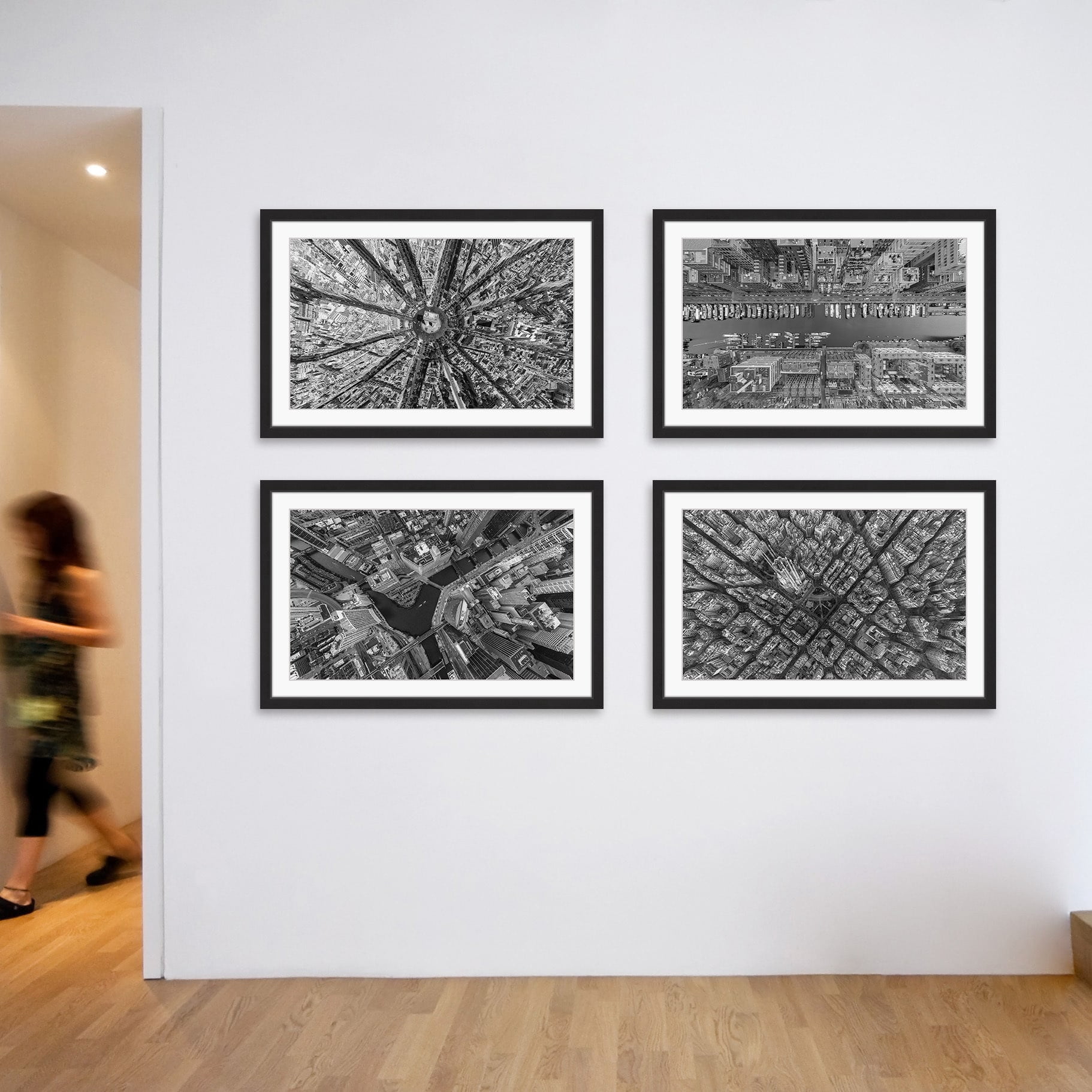 City Traffic Quadriptych