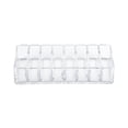 thumbnail image 1 of Organizador compacto más grande de acrílico transparente de 8 rejillas, caja de almacenamiento con soporte para polvos para cejas, 1 of 8