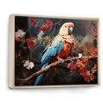 thumbnail image 2 of Designart "Red Harmony Among Parrots II" Parrot Floater Framed Wall Decor, 2 of 5