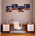 thumbnail image 4 of Universe Wall Art for Living Room Bedroom Black Hole Earth Wall Decor Outer Space Canvas Pictures Framed Artwork Print Painting Home Walls Decoration 16 x 16 inch x 4 pcs, 4 of 6