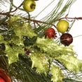 thumbnail image 2 of National Tree RAC-JS1901X30 30 in. Christmas Wreath With Red & Green Ornaments & 50 Warm White Battery Operated LED Lights, 2 of 2