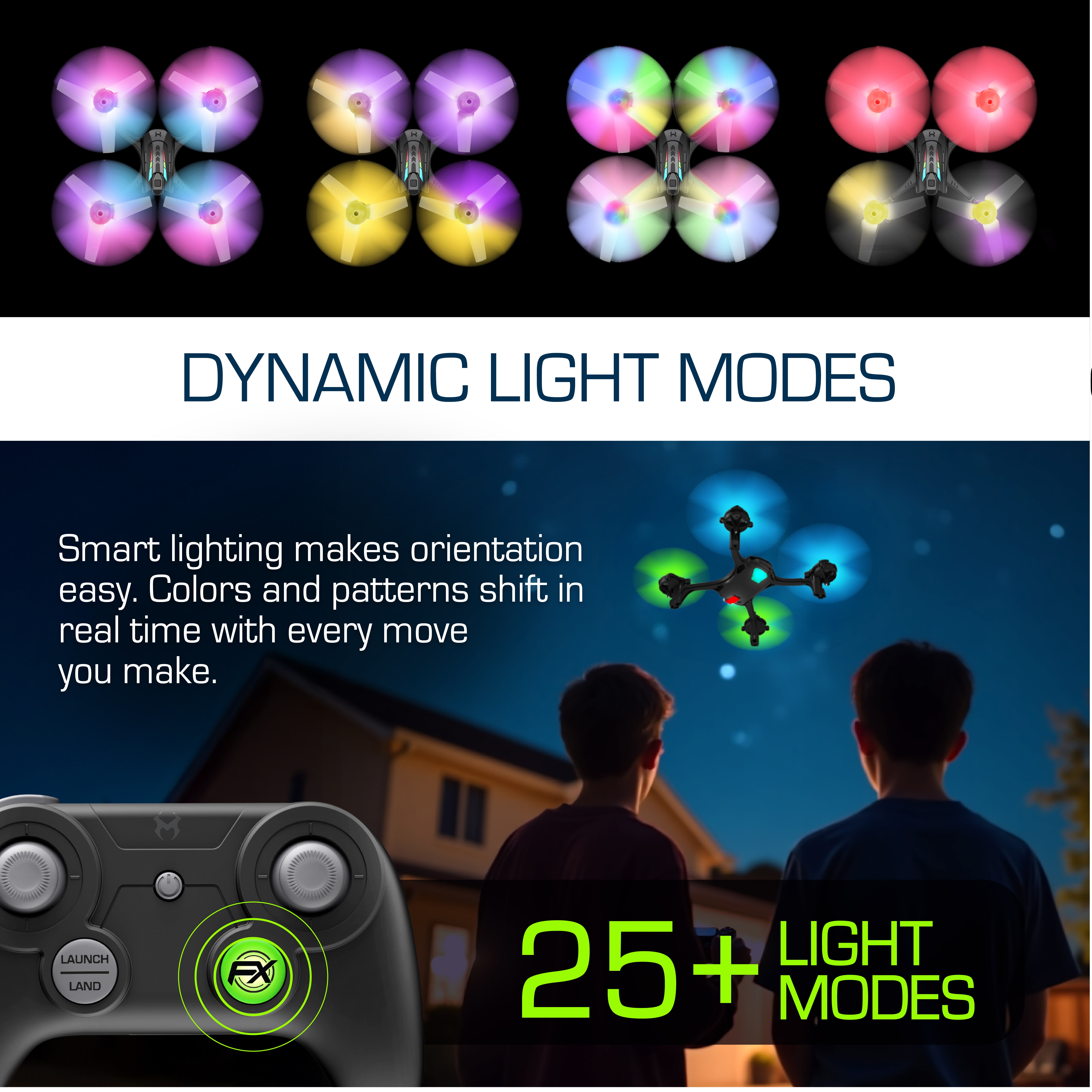 Sky Viper Nova drone auto launch and land feature