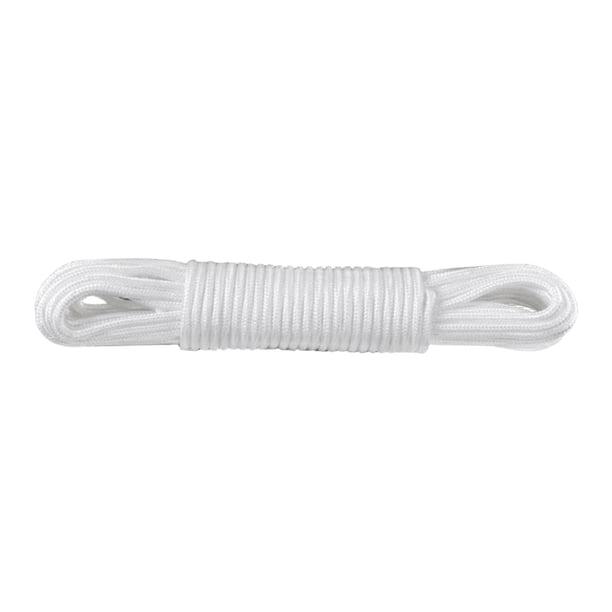 Cuerda de Nylon Trenzada Resistente Cuerda para Tender Ropa Secado Cuerda Multiusos Portatil Durabilidad Adecuada para Camping Jardinería Viajes Hogar 6 mm