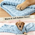 thumbnail image 6 of Bright Yellow Emotional Support Dog Blanket, Soft Faux Rabbit Fur Calming Security Blanket for Dogs & Cats, Comfortable Warm Pet Throw for Indoor & Outdoor Use, 70x100cm, 6 of 8