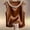 Brown, variant on Women's Elegant Satin Tank Top - Pearl Embellished Round Neck Sleeveless Camisole, Solid Color Summer Top for Casual & Office Wear (S-XXL)