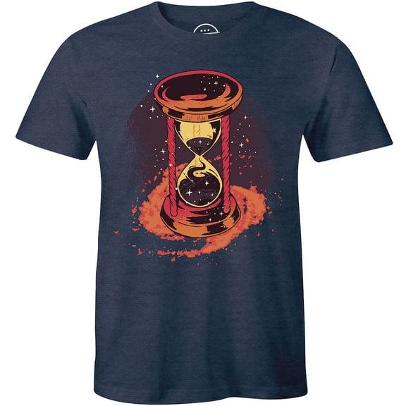 Realistic Vector Hourglass With Night Sky Theme Gift Men's T-Shirt