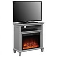 thumbnail image 3 of Ellington Electric Fireplace Accent Table Tv Stand For Tvs Up To 32"-Color:Gray, 3 of 9