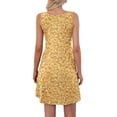 thumbnail image 4 of OutfitShow Summer Dresses for Women Casual Sleeveless Sundresses Floral Beach Short Dress with Pockets, 4 of 8