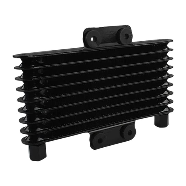 Kit de radiador de refrigeración Enfriador de aceite de motor universal Radiador de motocicleta modificado Negro M12x125