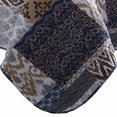 thumbnail image 4 of Mai 3 Piece King Cotton Quilt Set Patchwork Reversible Blue Rust Brown, 4 of 5