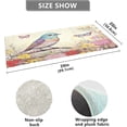thumbnail image 3 of SKYSONIC Bird and Butterflies Kitchen Mats 20"x39" Absorbent Non Slip Runner Rug Machine Washable Kitchen Floor Mat for Home Bathroom Door, 3 of 7