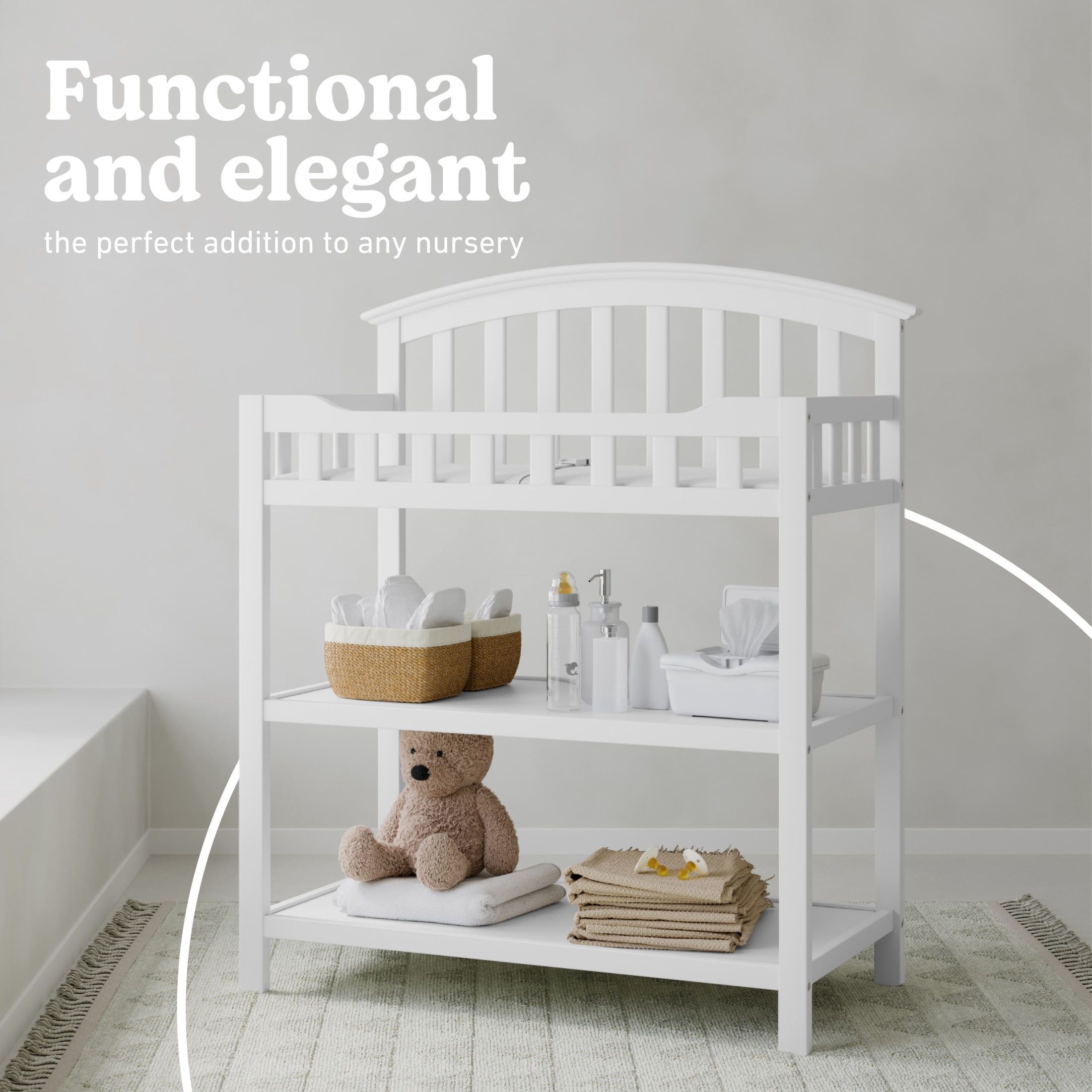 Graco Infant Changing Table, White