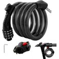 thumbnail image 1 of Candado para patinete eléctrico FXINRUIA, cable de acero de 1,2 m con combinación, 1 of 7