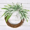 thumbnail image 4 of 8 Pcs Artificial Lavender Flowers, Plastic Fake Simulation Flower Indoor Outdoor Bridal Bouquet Wedding Home Garden Balcony Patio Floral Arrangement Decoration (White), 4 of 8