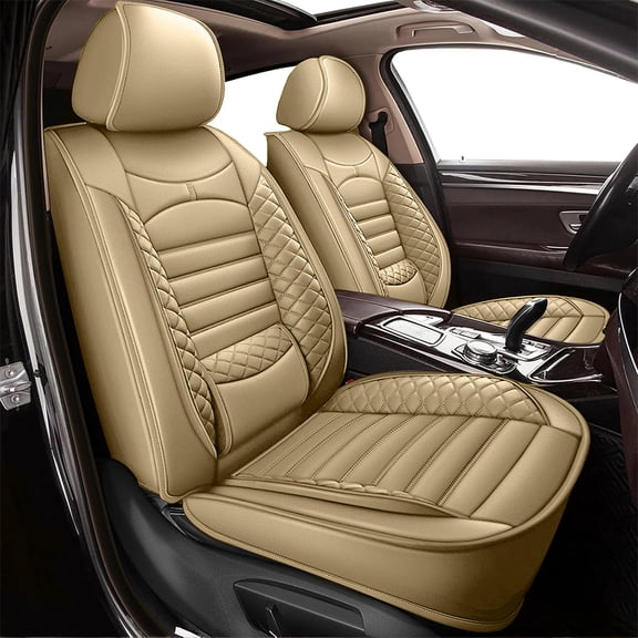 For 2013-2026 Toyota Tacoma 5 Seats Front Rear Protector Leather Seat Covers Set