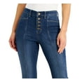 thumbnail image 2 of Style & Co Women's Button Fly Cropped Jeans Blue Size 12, 2 of 3
