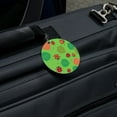 thumbnail image 5 of Lots of Ladybugs and Leaves Pattern Round Luggage ID Tag Card Suitcase Carry-On, 5 of 7