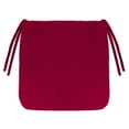 thumbnail image 6 of Jordan Manufacturing 16" x 16" Barn Red Solid Square Outdoor Chair Pad Seat Cushion with Ties (2 Pack), 6 of 9
