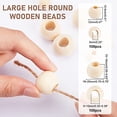 thumbnail image 7 of 200pcs Natural Wooden Beads Large Hole Wood Beads 20mm 12mm Macrame Beads Wood Spacer Beads, 7 of 7