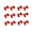 Red, variant on Reusable Chopstick Training Helper Exercise Learning Tools with Interchangeable Colorful Tips for Beginners and Kids 12PCS