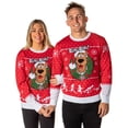 thumbnail image 2 of Scooby Doo Men's Ruh-Roh! Santa Scooby Christmas Ugly Sweater Knit Pullover, 2 of 7