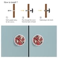 thumbnail image 4 of 4 Pcs Snake and Rooster Knobs for Kitchen Cabinet Cupboard Dresser Bookcase Drawer Pulls Handles Round Home Decor, 4 of 5