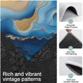 thumbnail image 3 of Blue Marble Gold Wave Pattern Kitchen Rugs Sets Of 3,Kitchen Runner Rugs Non Skid Washable,Decorative Kitchen Floor Mats for Kitchen,Sink,Laundry,17"x30"+ 17"x47" + 17"x59", 3 of 6