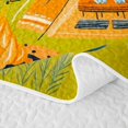 thumbnail image 5 of Erosebridal Orange Blue Camping Twin Quilt Set, Starry Night Tent Twin Coverlet Set for Men and Women, 2 Pieces, 5 of 7
