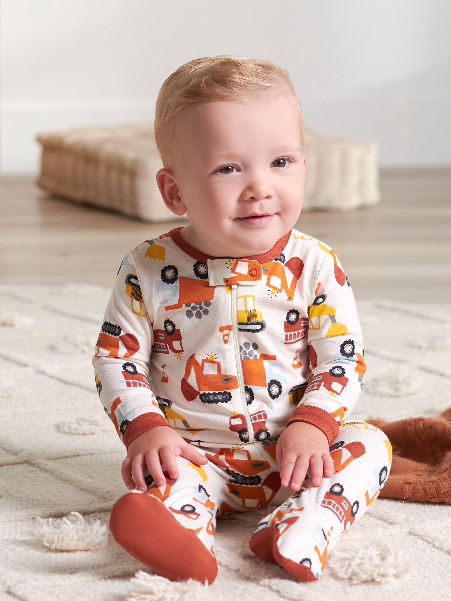Gerber Baby Boy Sleep 'n Play Footed Pajamas, 4-Pack