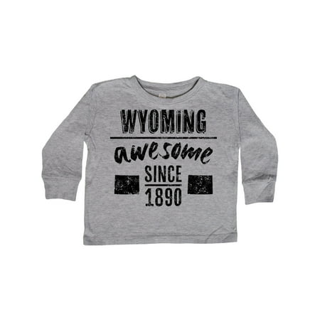 

Inktastic Wyoming Awesome Since 1890 Gift Toddler Boy or Toddler Girl Long Sleeve T-Shirt
