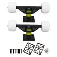 thumbnail image 2 of Ensemble de 2 Camions Planche à Roulettes, Roulements de Roues de Planche à Roulettes Outil Matériel Combo Ensemble de Démarrage, 4 Roues Alliage d'Aluminium 5 Pouces Absorption des Chocs Longboard Camion pour Remplacement, 2 of 7