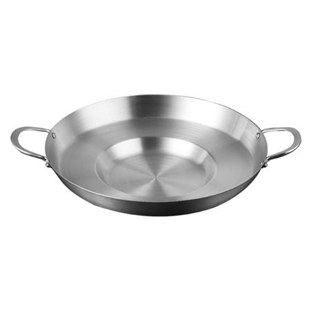 

Pan Frying Comal Griddle Deep Cazo Steel Fryer Wok Skillet Chicharron Fry Mexican Duty Heavy Stainless Bowl Concave Pot