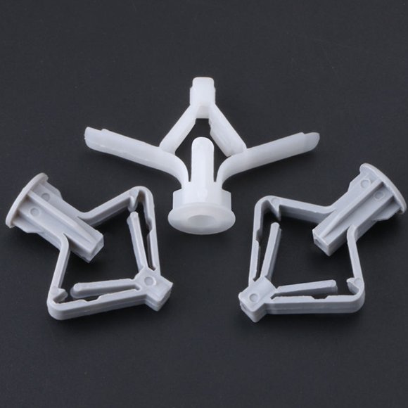 WRITWAA 250PCS Expansion Screw Gypsum Board Plug White for Builders Fixing