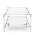 thumbnail image 5 of Home Gear Rectangular Silver Coffee Table with Acrylic Legs, 5 of 5