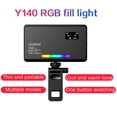 thumbnail image 2 of Andoer Y140 LED Video Light Kit Pocket Video Conference CRI95+ 2500K-9000K Dimmable 26 Effects with Desktop Tripod Ballhead Phone Holder Computer Clip Cold Shoe Adapter for Mobile Vlog Li, 2 of 7